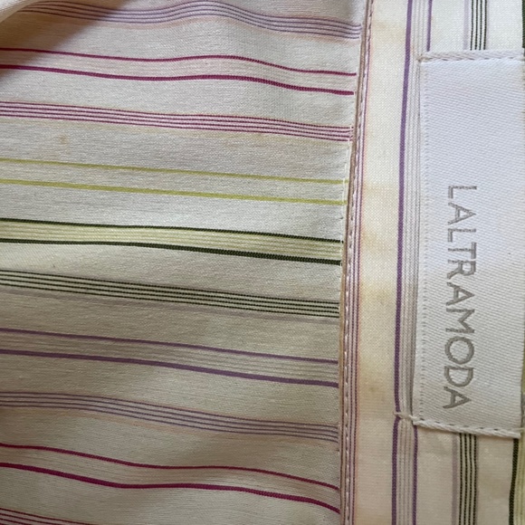 LALTRAMODA unique raw edge ruffle shirt - Picture 6 of 7